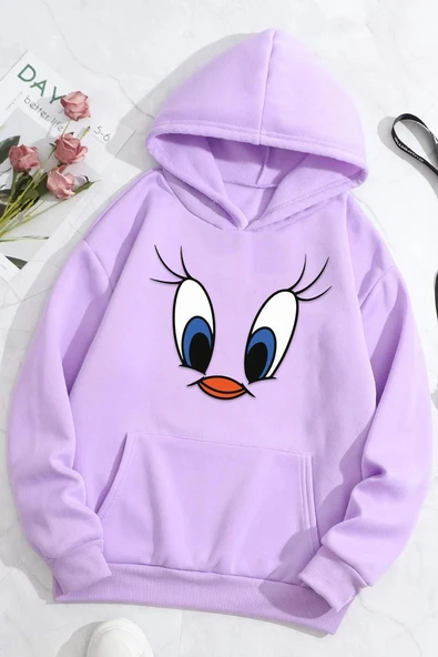 Unisex Tweety Baskılı Sweatshirt - 9