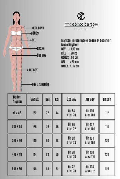 Kadın Büyük Beden Taş Baskılı Truvakar Kol İki İplik Eşofman Takımı 8172-25 - 8