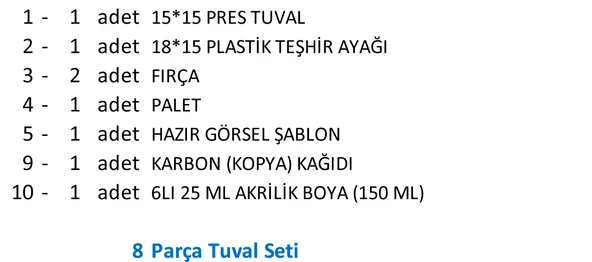 ANNE, BABA,ÇOCUKLAR EL TUVAL BOYAMA SETİ (T18) - 2