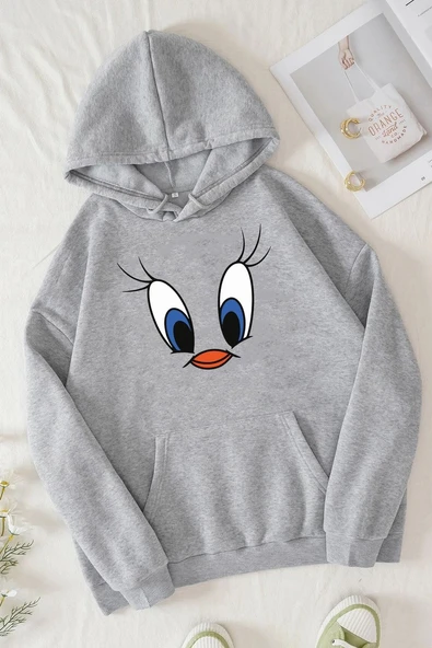 Unisex Tweety Baskılı Sweatshirt - 11
