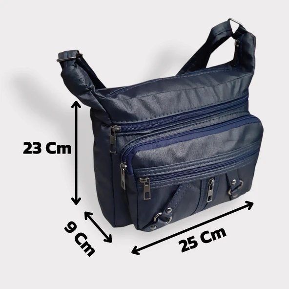 Bayan Çapraz Omuz Çantası Lacivert Gvn-0095 - 6