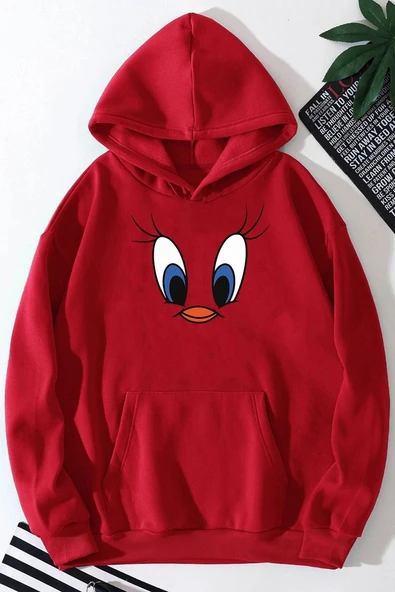 Unisex Tweety Baskılı Sweatshirt - 3