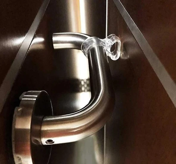 Şeffaf Silikon Plastik Kapı Kolu Tutucu Tutacağı Durdurucu Pencere Tamponu Stoperi (20 ADET) - 4