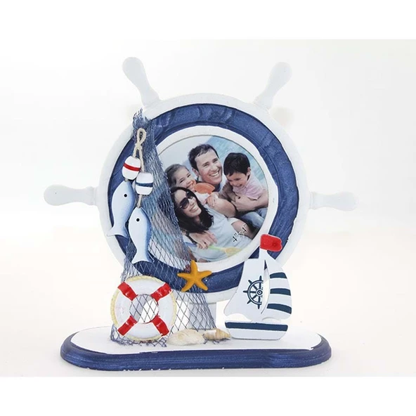 Ahşap Marin Dümenli Çerceve - 2