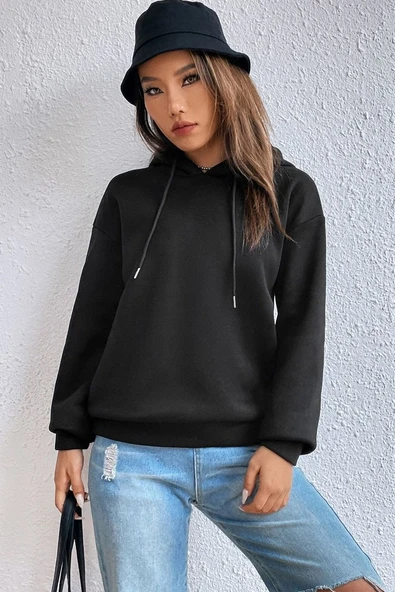 Unisex Pusula Sırt Baskılı Sweatshirt - Resim 2