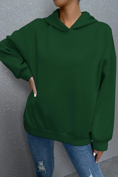 Unisex Pusula Sırt Baskılı Sweatshirt - Resim 4