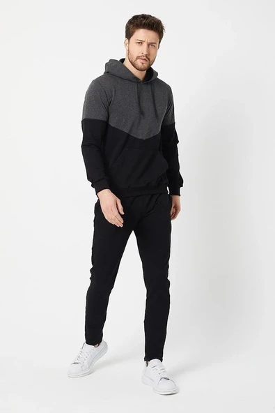 Unisex Antrasit Eşofman Takımı - Resim 3