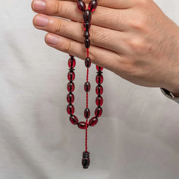 Sıkma Kehribar Tesbih - 2