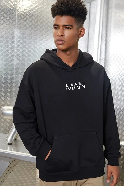 Unisex Man Baskılı Sweatshirt