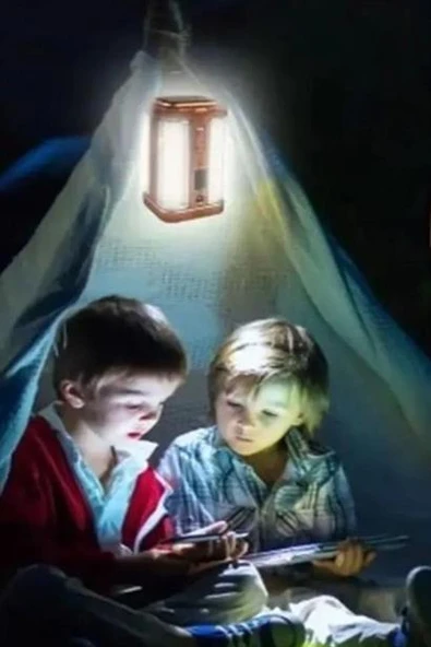 BUFFER® 80 Ledli Süper Güçlü Güneş Enerjisi İle Şarj Olabilen Solar Lamba Asılabilir Işıldak HG-1664 - 7