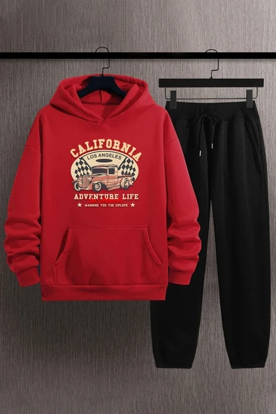 Unisex California Baskılı Eşofman Takımı