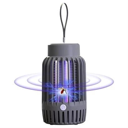 BUFFER® 2'si 1 Arada Şarjlı,Mor UV Işıklı Sinek Öldürme Aparatı ve Kamp Tipi Askılı Gece Lambası - 2