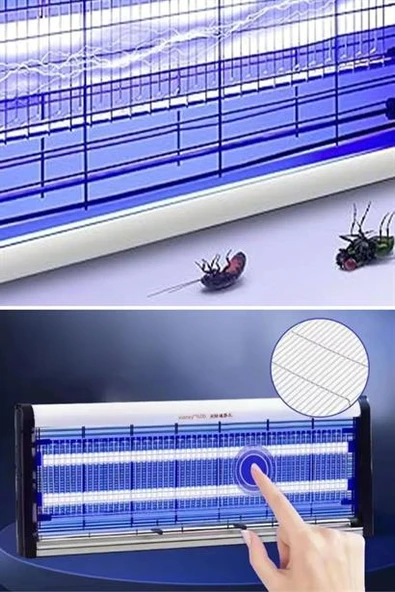 BUFFER® Masaüstü veya Duvara Asılabilen 10W Uzun Enli Sessiz Sinek Öldürücü UV Mor Işıklı Makina - 9