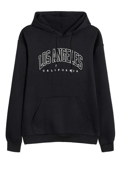 Unisex Los Angles  Baskılı Sweatshirt - Resim 6