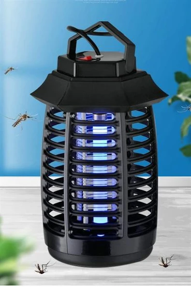 BUFFER® Tutma ve Asma Saplı Ledli Sinek Makinası 2W Sinek Öldürücü UV Mor Işıklı Aparat - 10