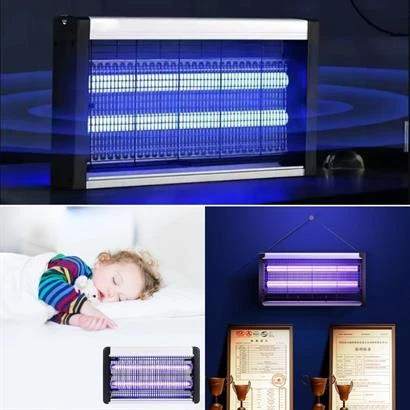 BUFFER® Masaüstü veya Duvara Asılabilen 10W Uzun Enli Sessiz Sinek Öldürücü UV Mor Işıklı Makina - 3