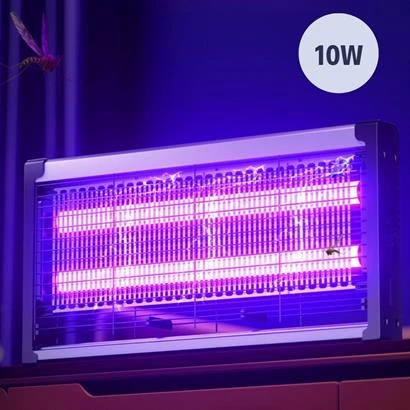 BUFFER® Masaüstü veya Duvara Asılabilen 10W Uzun Enli Sessiz Sinek Öldürücü UV Mor Işıklı Makina - 4