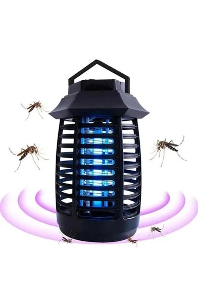 BUFFER® Tutma ve Asma Saplı Ledli Sinek Makinası 2W Sinek Öldürücü UV Mor Işıklı Aparat - 6
