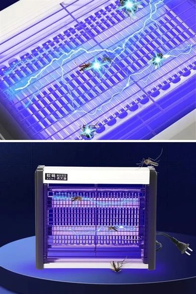 BUFFER® Masaüstü veya Duvara Asılabilen 4W Sessiz Sinek Öldürücü UV Mor Işıklı Makina - 9