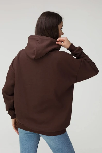 Unisex Los Angles  Baskılı Sweatshirt - Resim 4