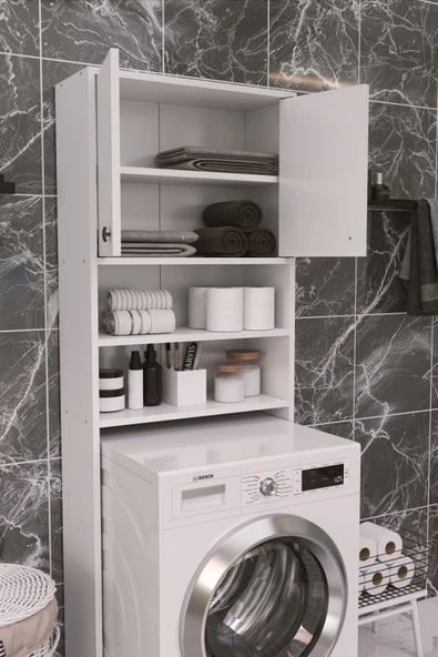 DEKORFİM Rio Çamaşır Makinesi Üstü Düzenleyici Dolap - 3