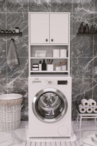 DEKORFİM Rio Çamaşır Makinesi Üstü Düzenleyici Dolap - 2