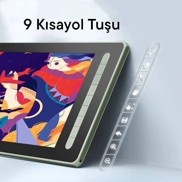XP-Pen Artist 13 2nd Generation Grafik Ekran Tablet Yeşil - 12