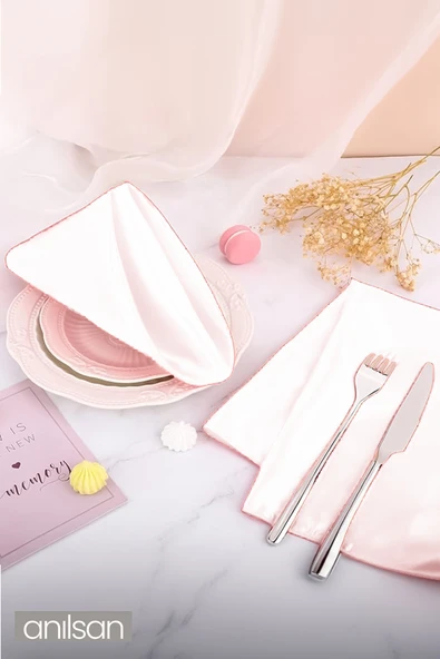 Tekli %100 Pamuk Kumaş Peçete Beyaz 35x35 Cm Mutfak Bezi Sofra Sunum Servis Peçetesi