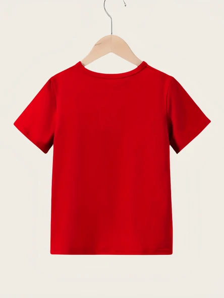 Çocuk Nasa Yazı Baskılı Pamuklu Tshirt - 3