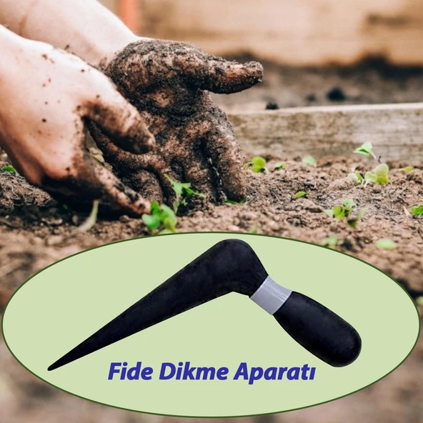 4 Adet Fide Fidan Dikme Aparatı Dökme Plastik Sivriç Toprak Delme Ekim Aleti 18 cm - 4