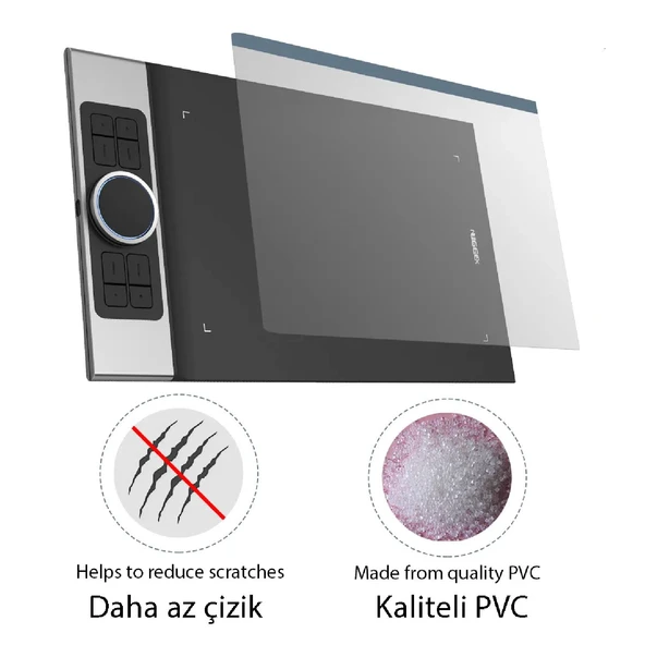 XP-Pen AC79_02 Deco Pro Medium için Koruyucu Film 2 Adet 33x23cm Protective film - 2