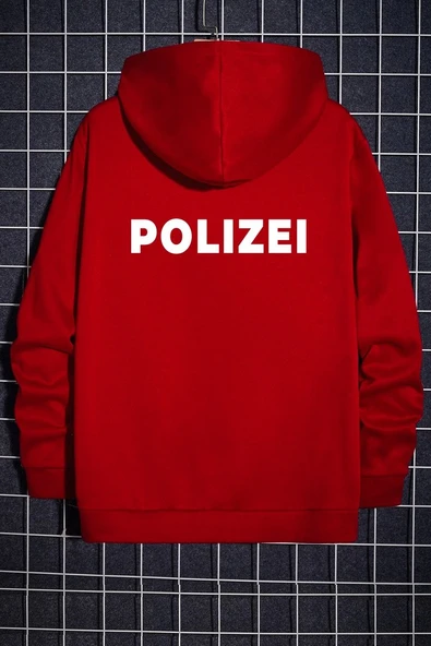 Unisex Polizei Sırt Baskılı Sweatshirt - 5