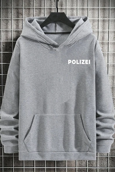 Unisex Polizei Sırt Baskılı Sweatshirt - 6