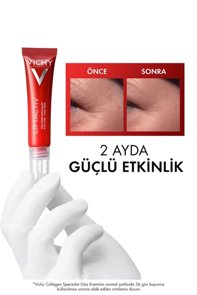 Liftactiv Collagen Specialist Yaşlanma Belirtilerine Karşı Göz Bakım Kremi 15ml - 3