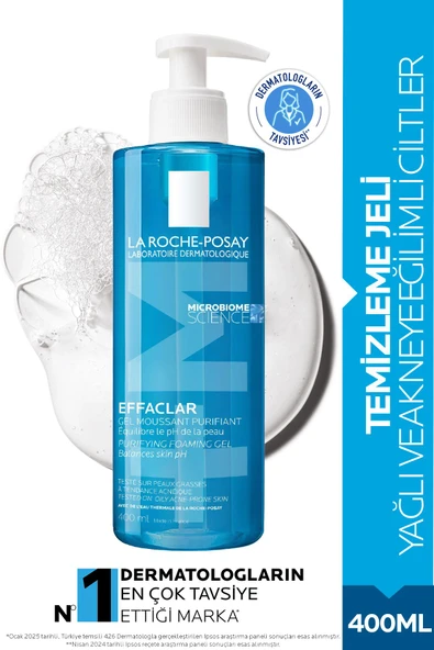 Effaclar Temizleme Jeli 400ml Yağlı Ve Akneye Eğilim Gösteren Ciltler