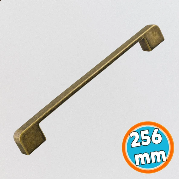 Metal Kulp 256 mm -25.6 cm Mobilya Çekmece Mutfak Dolabı Dolap Kulpları Kulbu Kulpu Antik Sarı ürün görseli