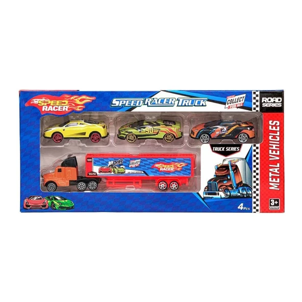 Toysan Speed Racer Tır ve Yarış Arabaları Oyun Seti