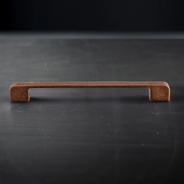 Metal Kulp 224 mm 22.4 cm Mobilya Çekmece Mutfak Dolabı Dolap Kulpları Kulbu Kulpu Antik Bakır - Resim 5