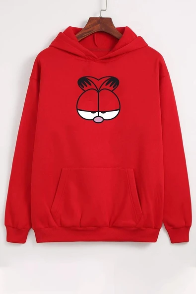 Unisex Garfield Baskılı Sweatshirt - 5