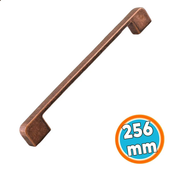 Metal Kulp 256 mm 25.6 cm Mobilya Çekmece Mutfak Dolabı Dolap Kulpları Kulbu Kulpu Antik Bakır ürün görseli