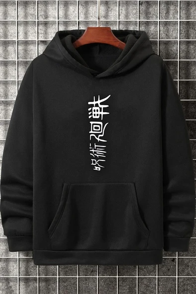 Unisex Jujutsu kaisen Baskılı Sweatshirt - Resim 4