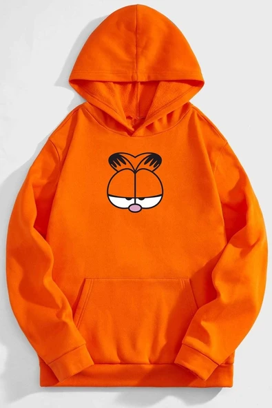 Unisex Garfield Baskılı Sweatshirt - 3