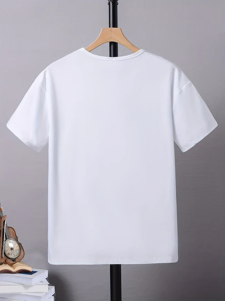 BASKET76 Baskılı Pamuklu Tshirt - Resim 2