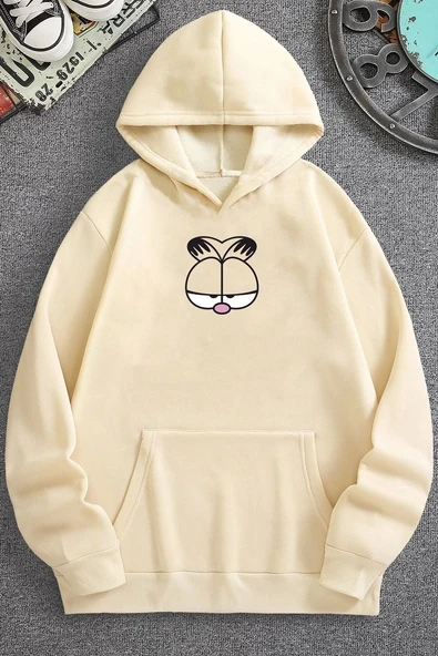 Unisex Garfield Baskılı Sweatshirt - 12