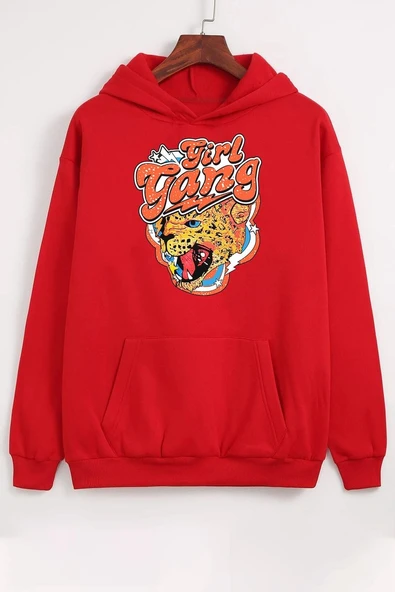 Unisex Gril Gang Baskılı Sweatshirt - Resim 4