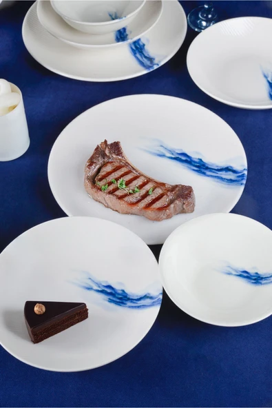 Farika Porselen Toros 18 Parça 6 Kişilik Porselen Yemek Takımı - 2