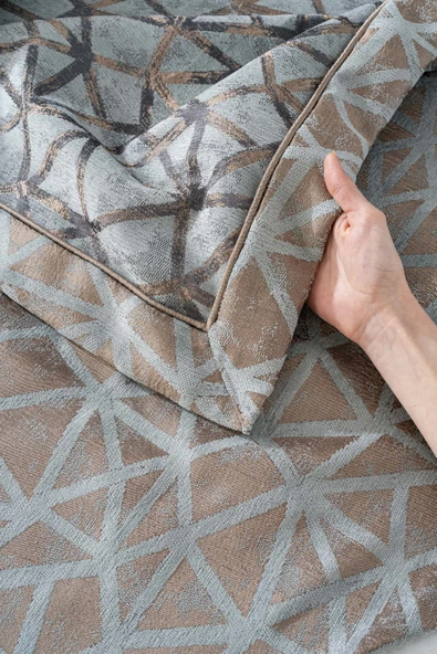 Rivaİstanbul Eliz Yeşil Çift Kişilik Yatak Örtüsü Takımı 4 Parça Uyku & Çeyiz Seti - Resim 7