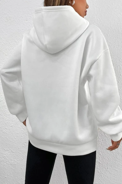 Unisex Nasa Bear Baskılı Sweatshirt - Resim 6