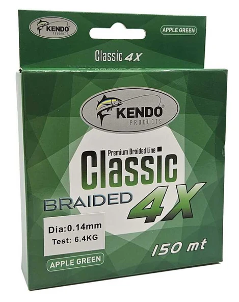 Kendo Classic 4X 150m Apple Green Örgü İp  0.10mm