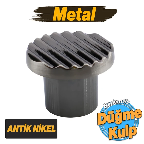 Melen Antik Nikel Kulp Düğme Tek Vidalı Çekmece Mutfak Mobilya Dolabı Dolap Kulpu Kulbu Metal Kulp